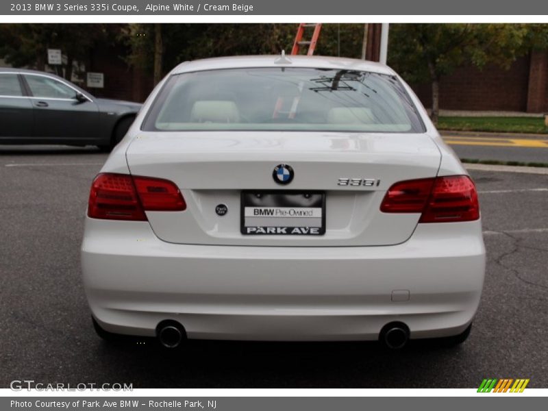 Alpine White / Cream Beige 2013 BMW 3 Series 335i Coupe