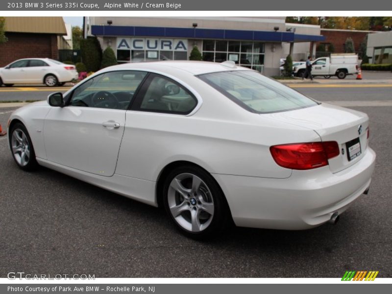 Alpine White / Cream Beige 2013 BMW 3 Series 335i Coupe