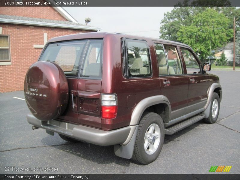 Foxfire Red / Beige 2000 Isuzu Trooper S 4x4