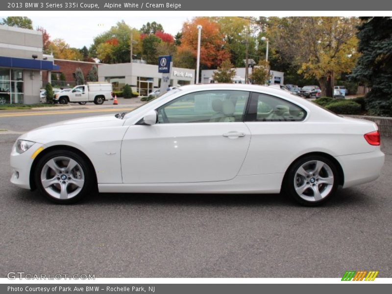 Alpine White / Cream Beige 2013 BMW 3 Series 335i Coupe