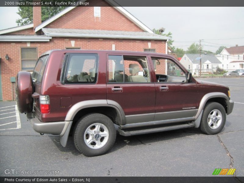 Foxfire Red / Beige 2000 Isuzu Trooper S 4x4