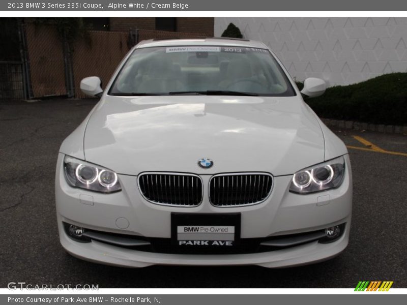 Alpine White / Cream Beige 2013 BMW 3 Series 335i Coupe