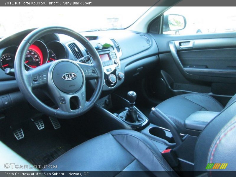 Bright Silver / Black Sport 2011 Kia Forte Koup SX