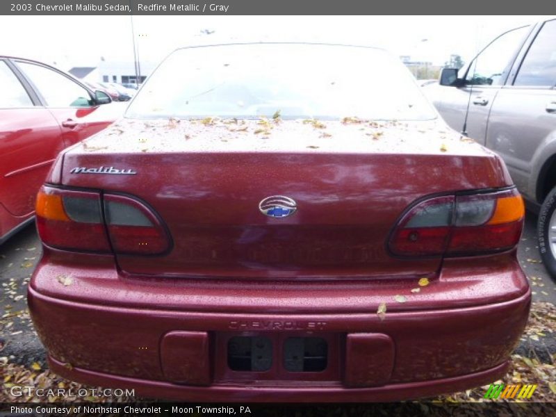 Redfire Metallic / Gray 2003 Chevrolet Malibu Sedan