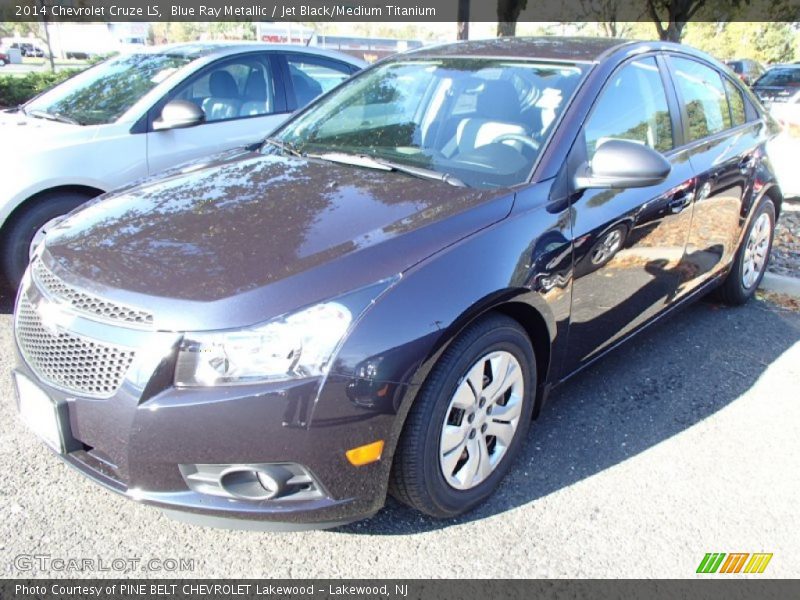 Blue Ray Metallic / Jet Black/Medium Titanium 2014 Chevrolet Cruze LS