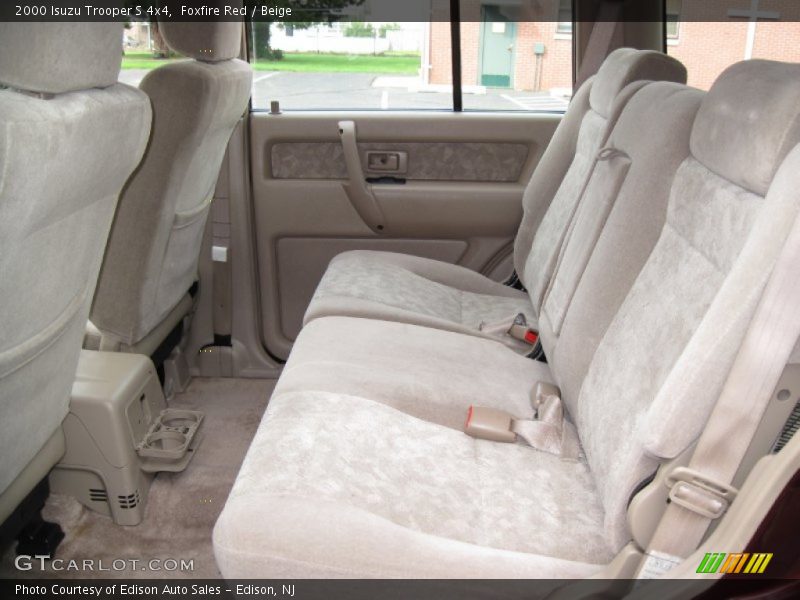 Rear Seat of 2000 Trooper S 4x4