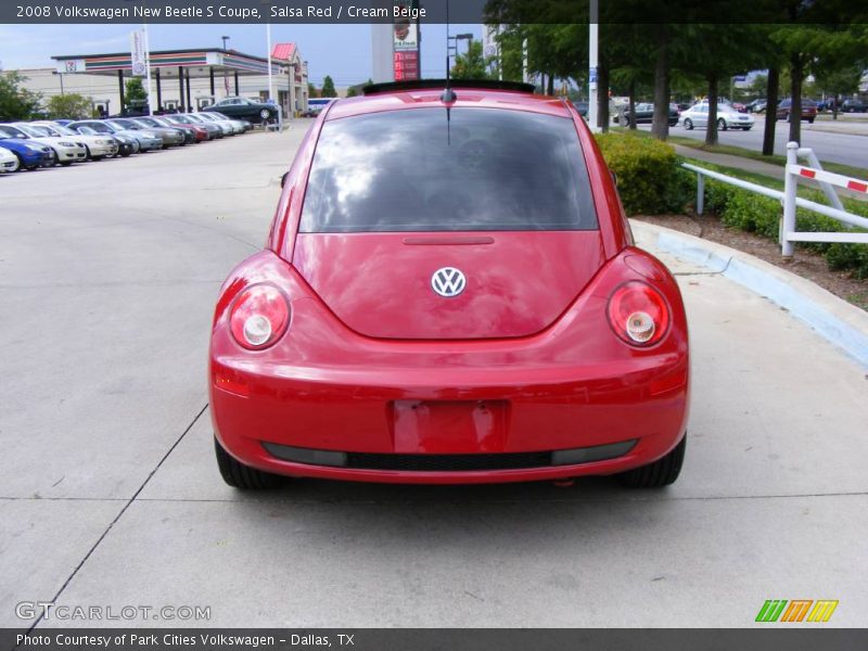 Salsa Red / Cream Beige 2008 Volkswagen New Beetle S Coupe