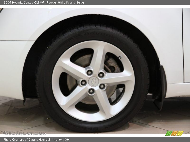 Powder White Pearl / Beige 2006 Hyundai Sonata GLS V6