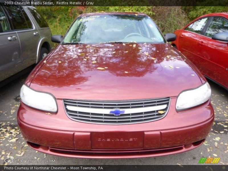 Redfire Metallic / Gray 2003 Chevrolet Malibu Sedan