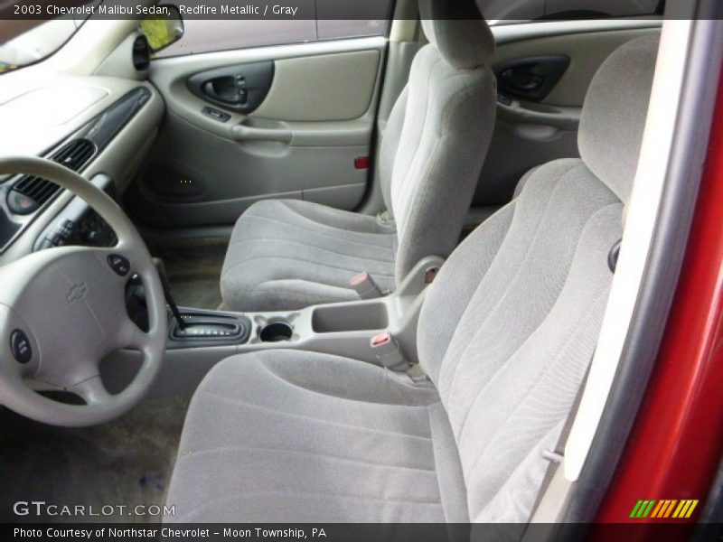 Redfire Metallic / Gray 2003 Chevrolet Malibu Sedan