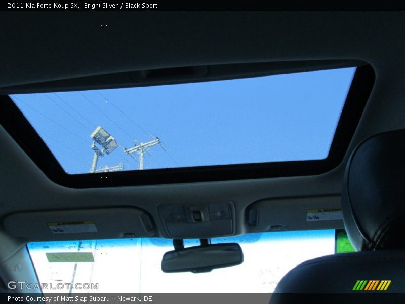 Bright Silver / Black Sport 2011 Kia Forte Koup SX