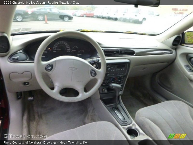 Redfire Metallic / Gray 2003 Chevrolet Malibu Sedan