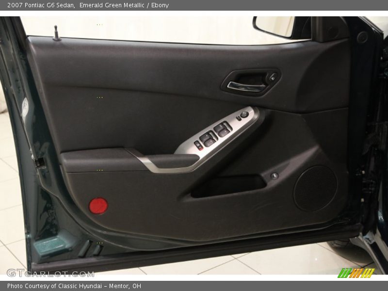 Emerald Green Metallic / Ebony 2007 Pontiac G6 Sedan