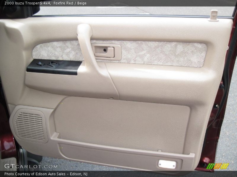 Foxfire Red / Beige 2000 Isuzu Trooper S 4x4