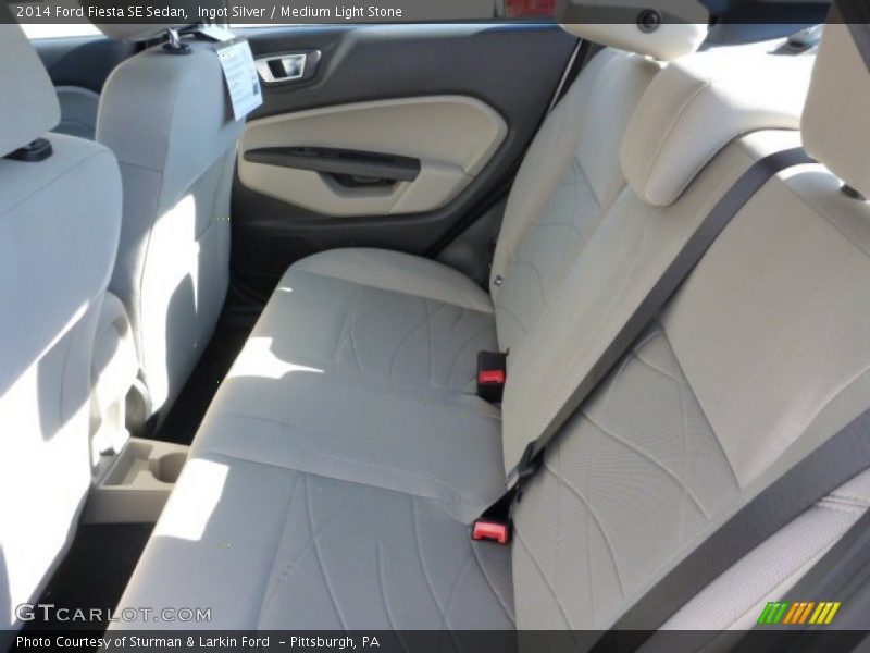 Ingot Silver / Medium Light Stone 2014 Ford Fiesta SE Sedan