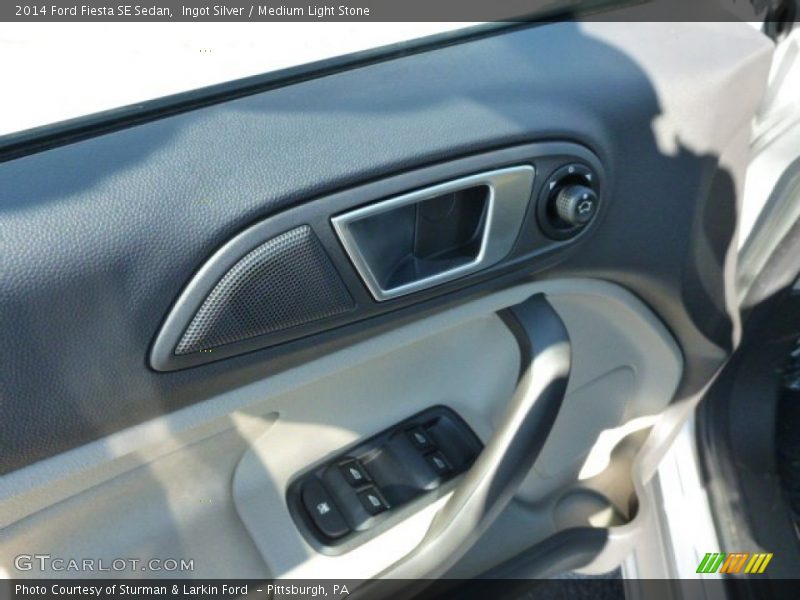 Ingot Silver / Medium Light Stone 2014 Ford Fiesta SE Sedan