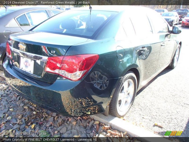 Rainforest Green Metallic / Jet Black 2014 Chevrolet Cruze LT