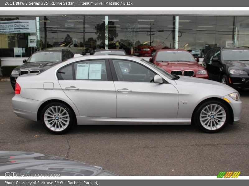 Titanium Silver Metallic / Black 2011 BMW 3 Series 335i xDrive Sedan