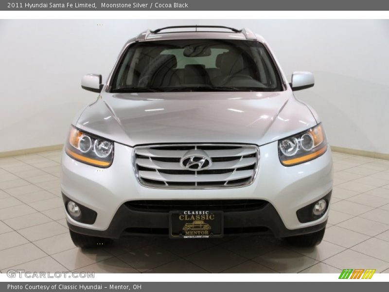 Moonstone Silver / Cocoa Black 2011 Hyundai Santa Fe Limited