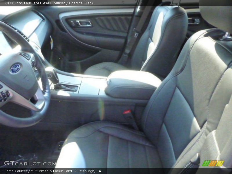 Sunset / Charcoal Black 2014 Ford Taurus SEL AWD