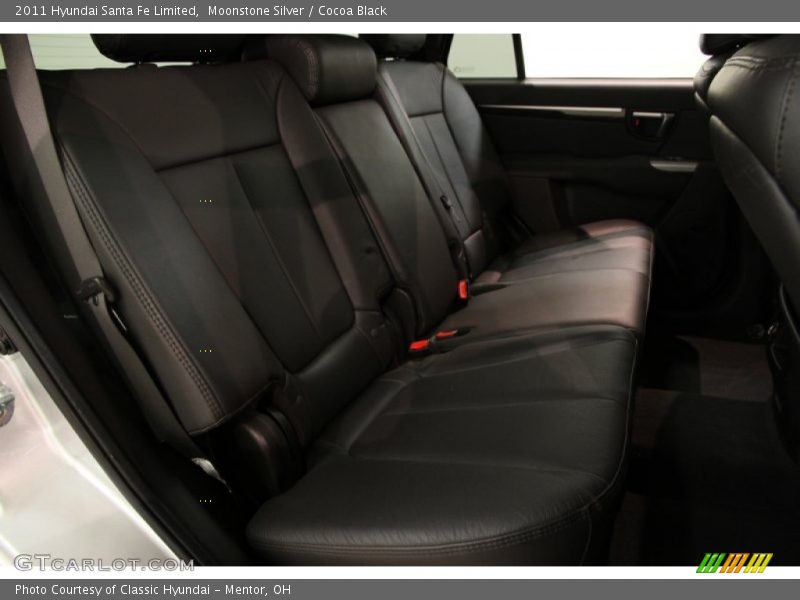 Moonstone Silver / Cocoa Black 2011 Hyundai Santa Fe Limited