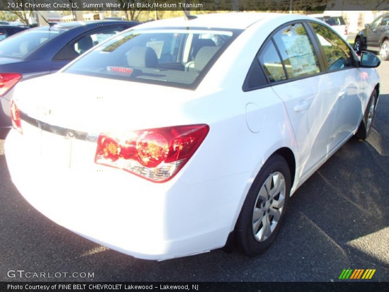 Summit White / Jet Black/Medium Titanium 2014 Chevrolet Cruze LS