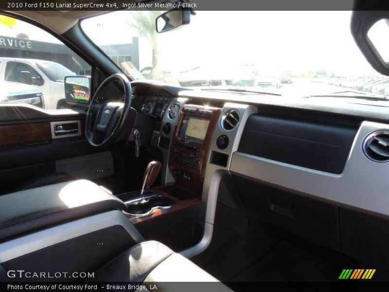 Ingot Silver Metallic / Black 2010 Ford F150 Lariat SuperCrew 4x4