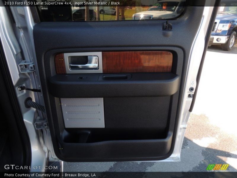 Ingot Silver Metallic / Black 2010 Ford F150 Lariat SuperCrew 4x4