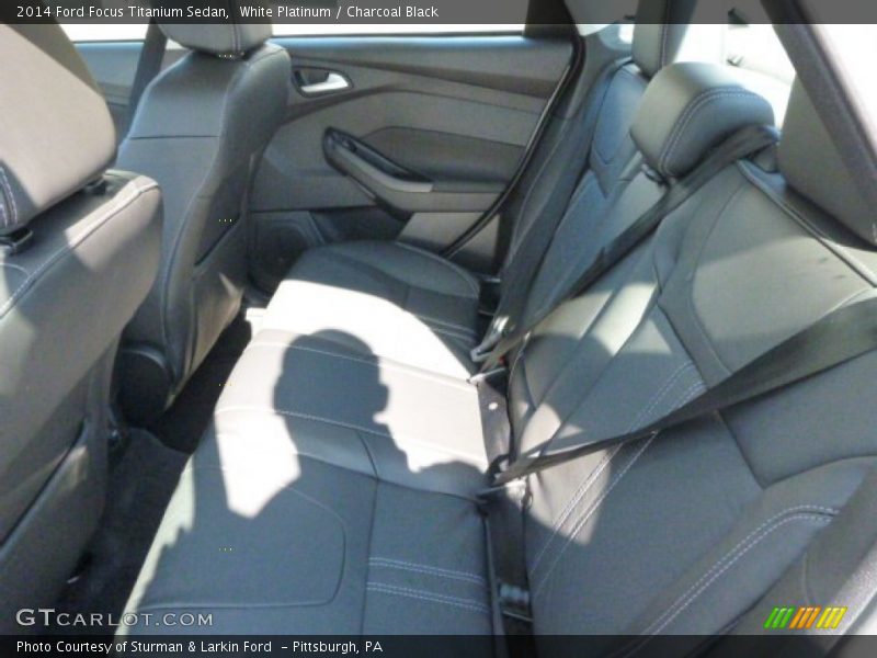 White Platinum / Charcoal Black 2014 Ford Focus Titanium Sedan