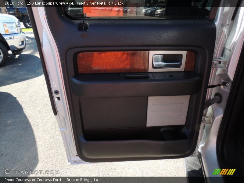 Ingot Silver Metallic / Black 2010 Ford F150 Lariat SuperCrew 4x4