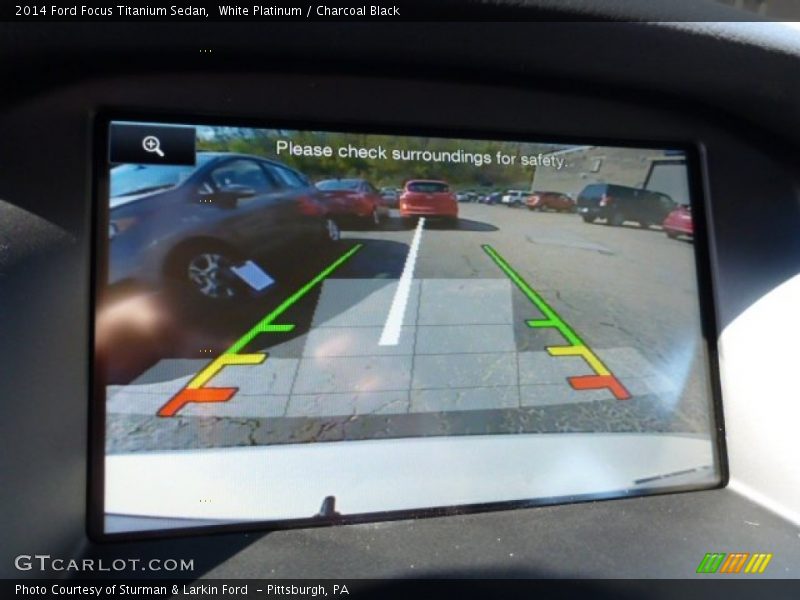 White Platinum / Charcoal Black 2014 Ford Focus Titanium Sedan
