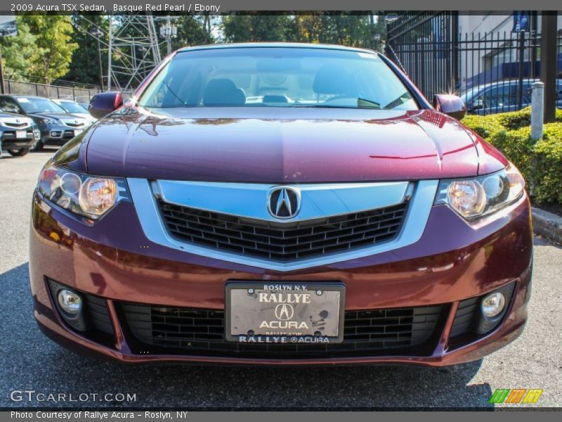 Basque Red Pearl / Ebony 2009 Acura TSX Sedan