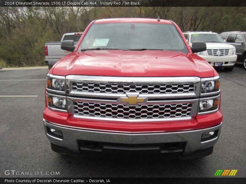 Victory Red / Jet Black 2014 Chevrolet Silverado 1500 LT Double Cab 4x4