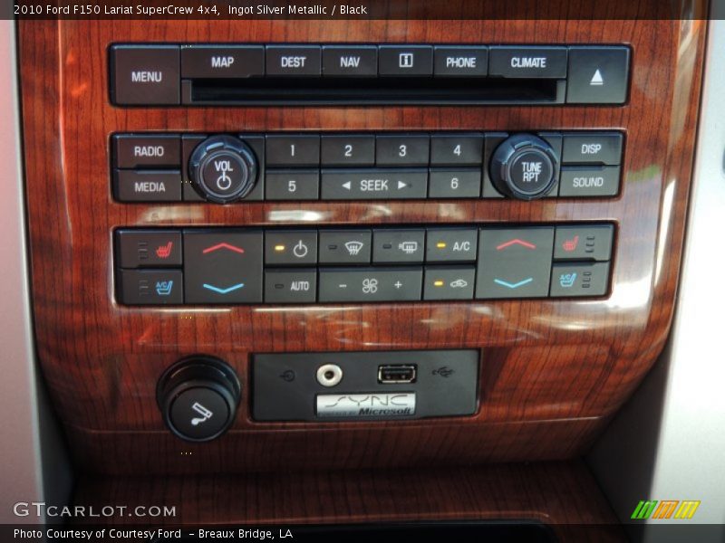 Ingot Silver Metallic / Black 2010 Ford F150 Lariat SuperCrew 4x4