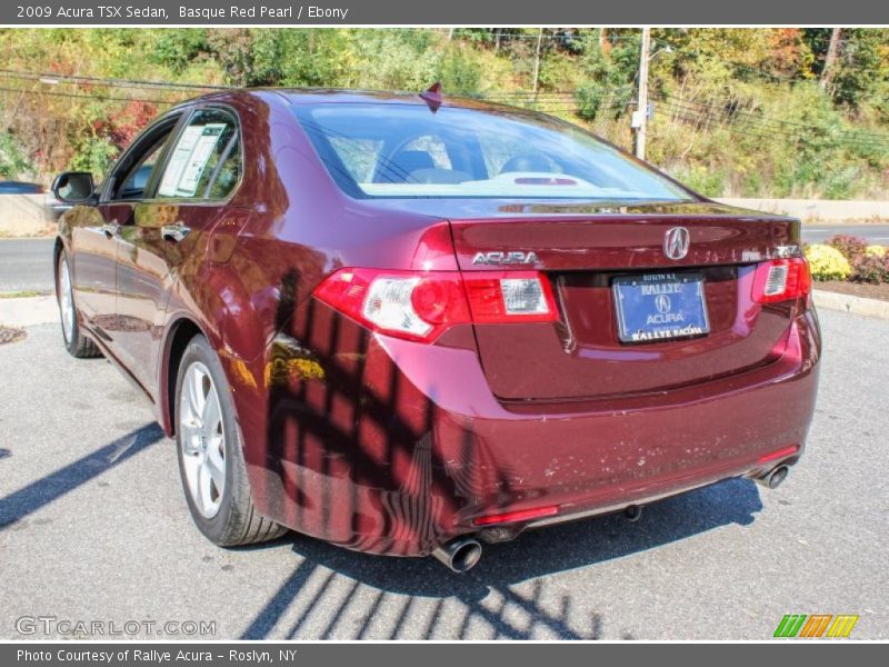 Basque Red Pearl / Ebony 2009 Acura TSX Sedan