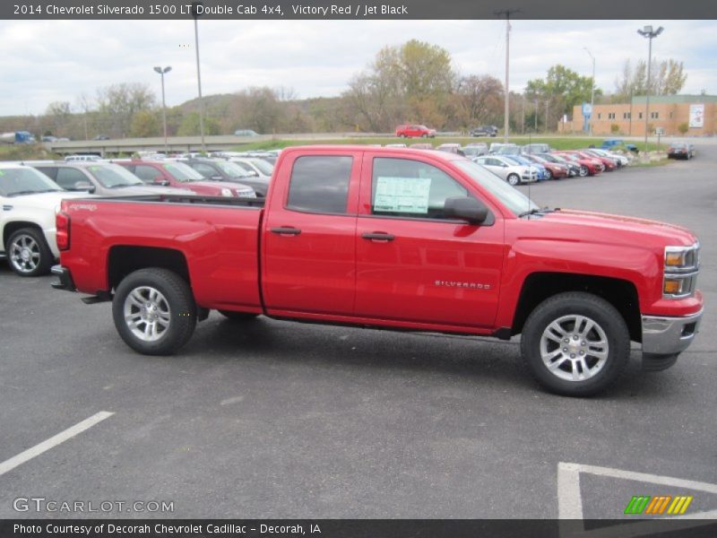 Victory Red / Jet Black 2014 Chevrolet Silverado 1500 LT Double Cab 4x4