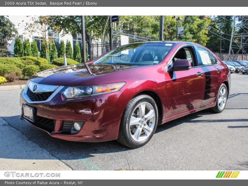 Basque Red Pearl / Ebony 2009 Acura TSX Sedan