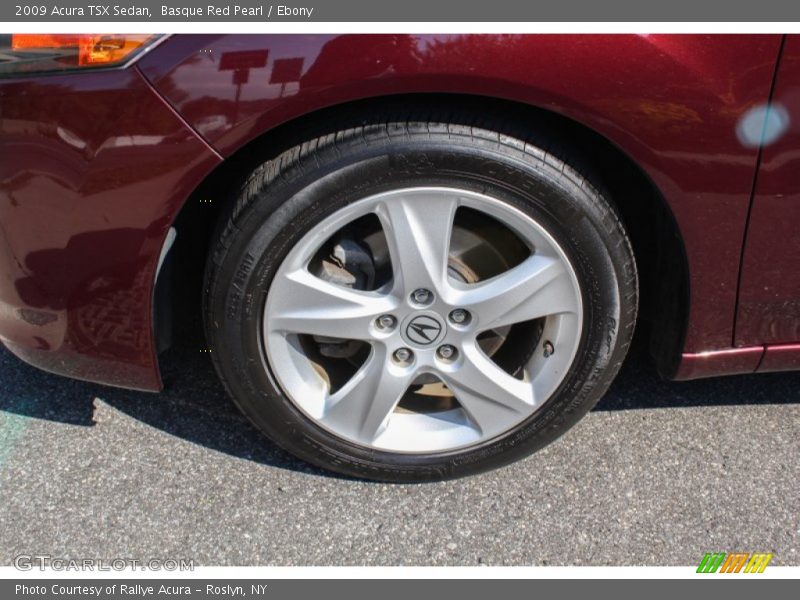 Basque Red Pearl / Ebony 2009 Acura TSX Sedan