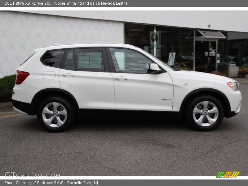 Alpine White / Sand Beige Nevada Leather 2011 BMW X3 xDrive 28i