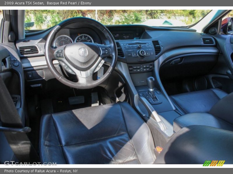 Basque Red Pearl / Ebony 2009 Acura TSX Sedan
