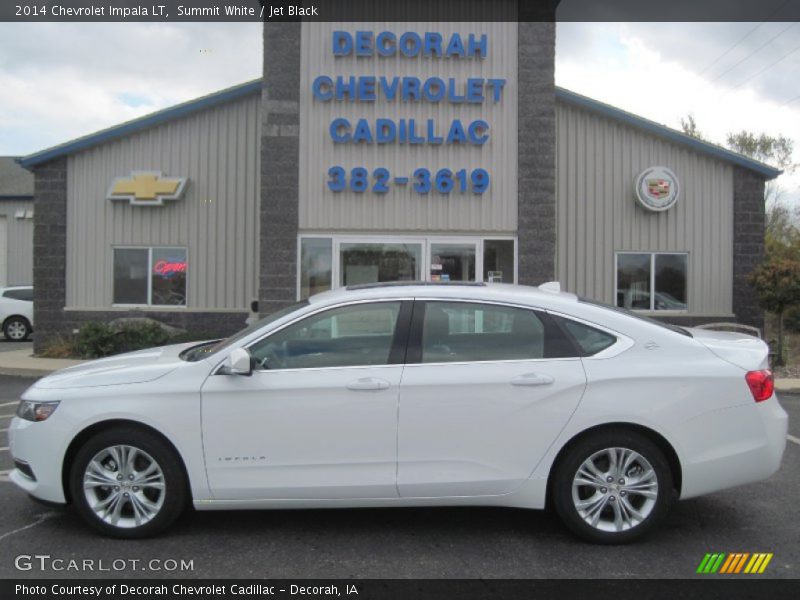 Summit White / Jet Black 2014 Chevrolet Impala LT
