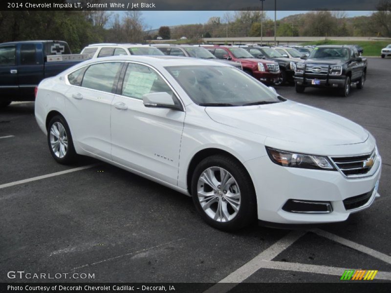 Summit White / Jet Black 2014 Chevrolet Impala LT