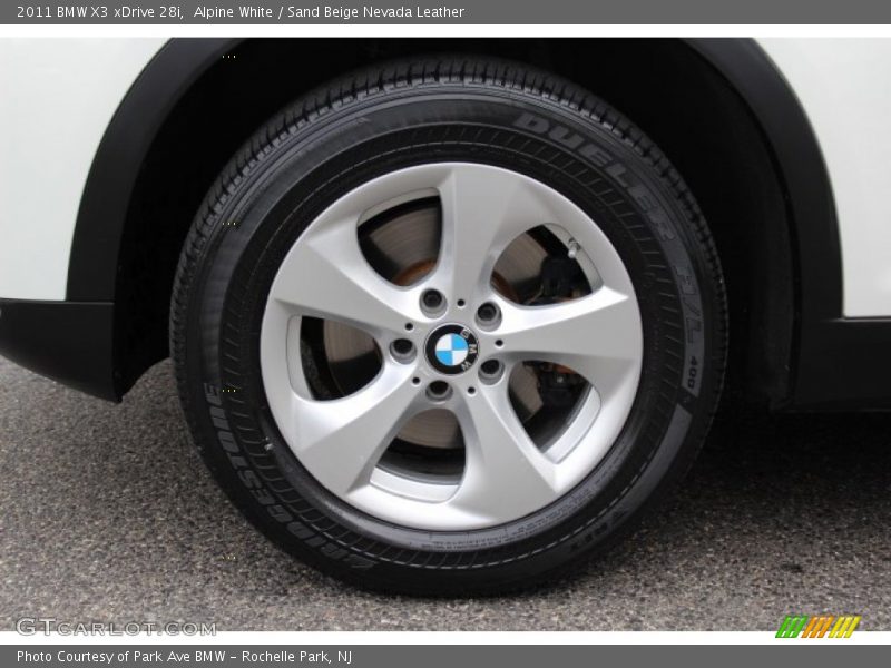 Alpine White / Sand Beige Nevada Leather 2011 BMW X3 xDrive 28i