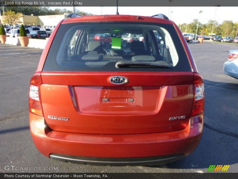 Volcanic Red / Gray 2008 Kia Rondo EX V6