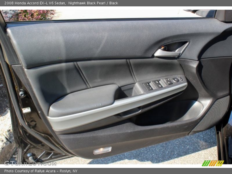 Nighthawk Black Pearl / Black 2008 Honda Accord EX-L V6 Sedan