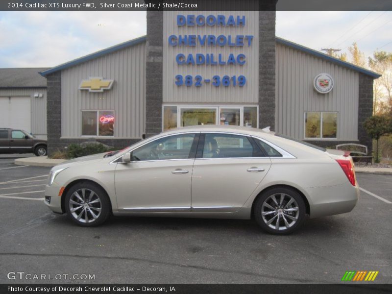 Silver Coast Metallic / Shale/Cocoa 2014 Cadillac XTS Luxury FWD