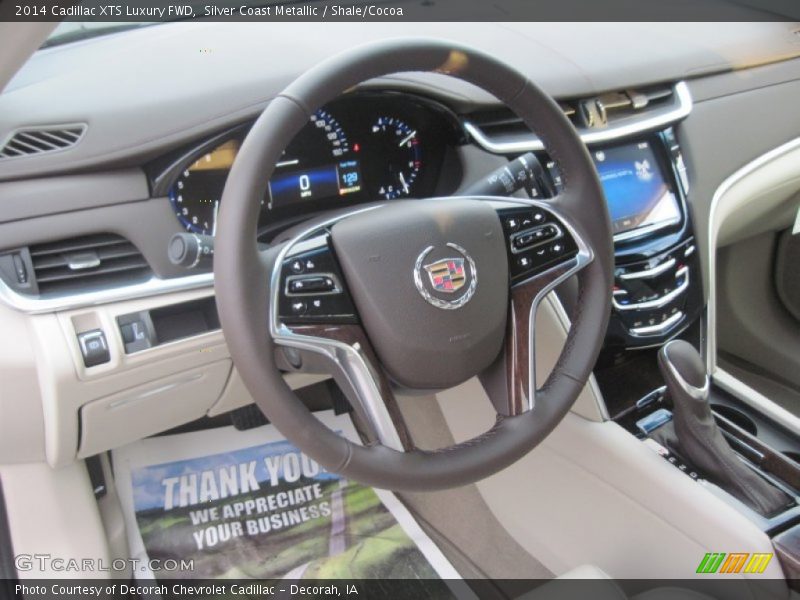 Silver Coast Metallic / Shale/Cocoa 2014 Cadillac XTS Luxury FWD