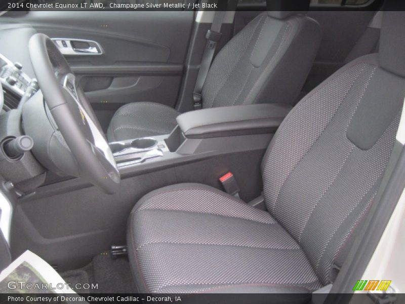 Champagne Silver Metallic / Jet Black 2014 Chevrolet Equinox LT AWD