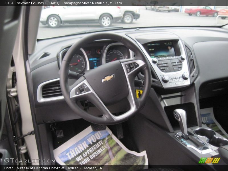 Champagne Silver Metallic / Jet Black 2014 Chevrolet Equinox LT AWD