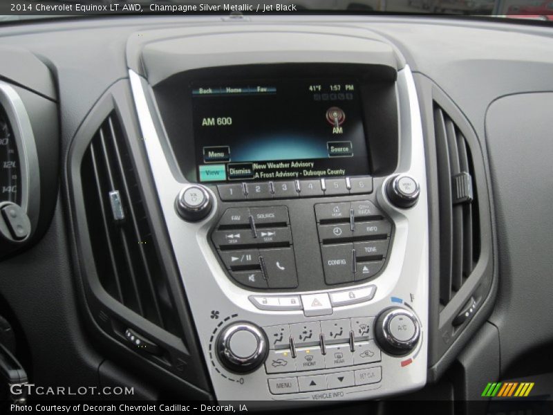 Champagne Silver Metallic / Jet Black 2014 Chevrolet Equinox LT AWD